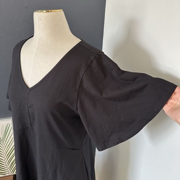 NWT Pact Organic Cotton Blend V Neck Fit & Flare Easy Dress - Picture 7 of 14